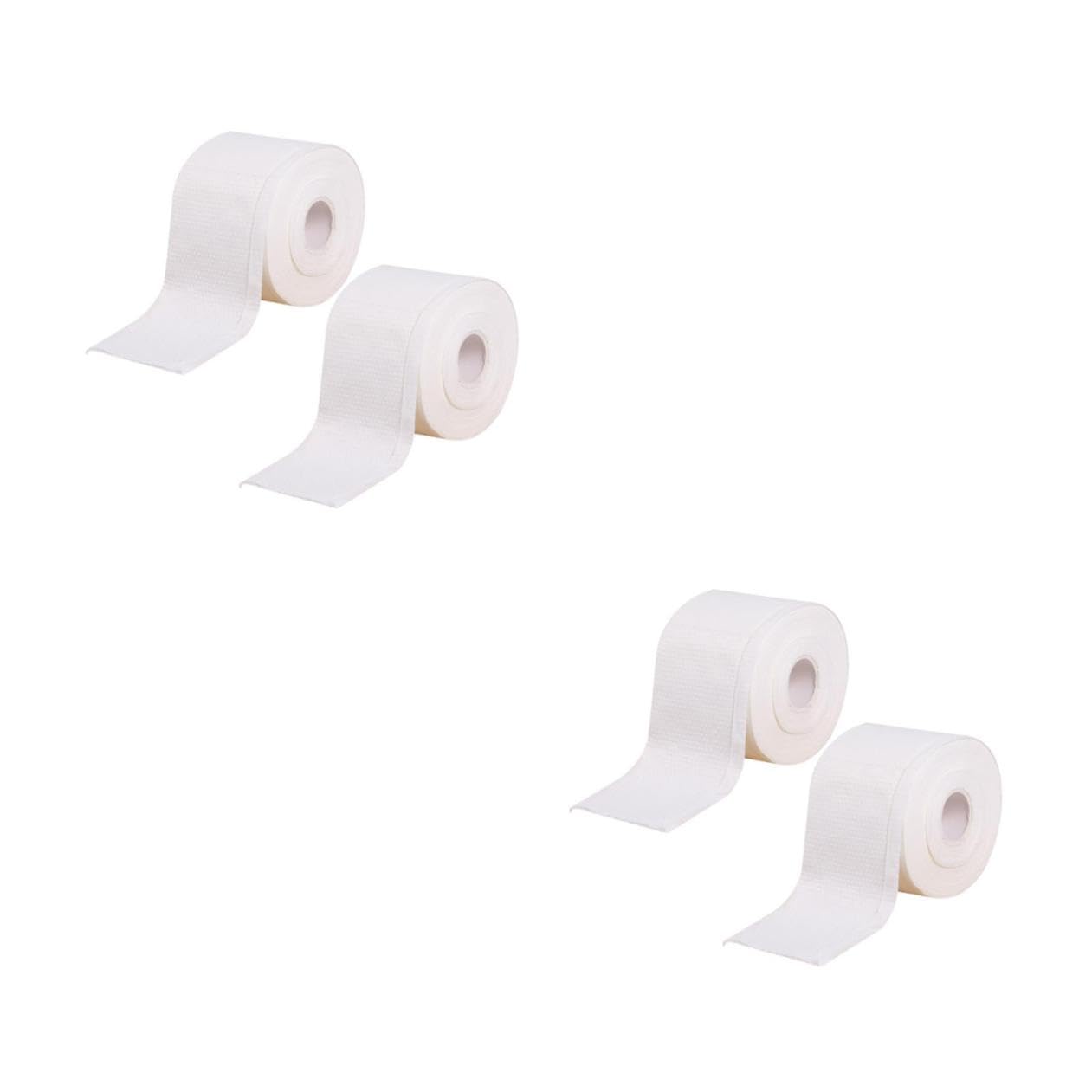 CALLARON 2 Sätze Gesichtstuch Sauber Wattepads Zum Entfernen Von Make-up Gesichts- Tücher Einfach Abschminktuch Reinigungstuch Gesichtsgewebe Make-up-wischtuch Baumwolle Weiß 2 Rollen * 2