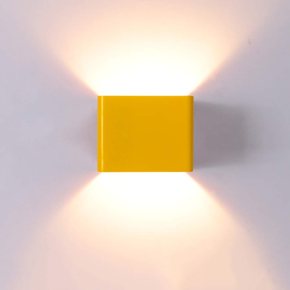 Lámparas de pared para terraza y pasillos focos LED regulables blanco cálido verde a