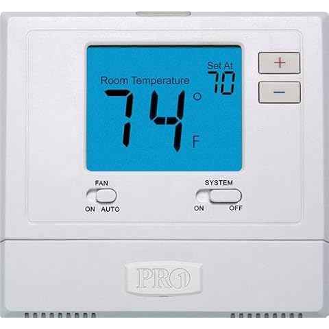 PRO1 IAQ T771 Heat or Cool Only Electronic Thermostat, White Cover