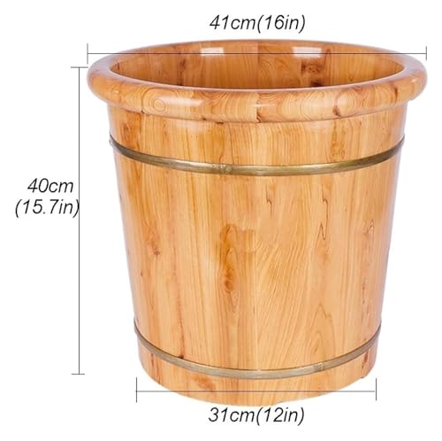 Bañera para pies de madera maciza con masaje miniatura 2