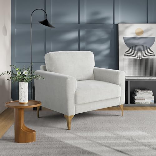 Sillón rectangular con cojines marfil ajustable miniatura 1