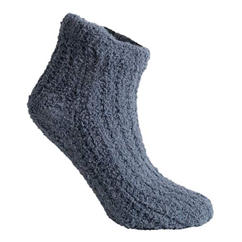 Cariloha Bamboo-Viscose Ankle Softy Sock - Includes Silicone Beads - Non-Slip Socks - Odor-Resistant - Provides Added Comfort - Blue Lagoon