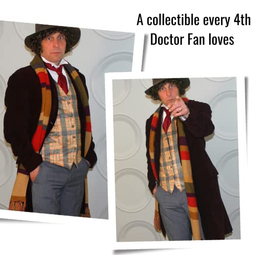 Doctor Who Fourth Doctor (Tom Baker) Shorter Scarf - Official BBC Licensed Scarf by LOVARZI3