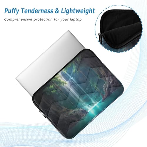 Funda para portátil 13-14 pulgadas con paisaje de cascada y diseño impermeable miniatura 5