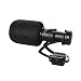 Full Metal Mini Compact On-Camera Cardioid Directional Video Microphone with Shock-Mount Replacement for OSMO/GoPro 3,3+,4,5/ A7RII A7/Phone
