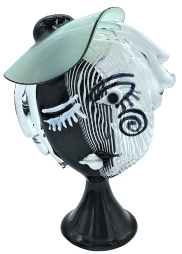 Scultura Icona Volto Femme Verre de Murano Made Italy
