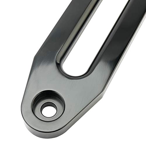 Luckyhigh 10" (254Mm) Mount Billet Aluminum Hawse Fairlead With Screws For 8000-15000 Lbs Synthetic Winch Rope, Black Color #TOP1