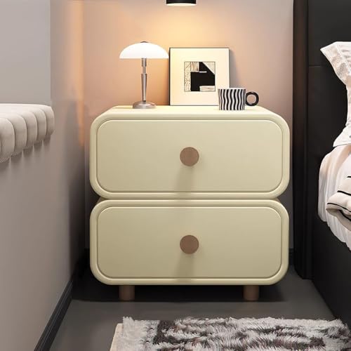 BK&MF Mesilla de Noche Moderna de Madera Maciza Negra,Cabina de almacenaje para Dormitorio pequeño Mesilla de Noche Sencilla para Dormitorio Sala de Estar,A,35x40x47cm(14x16x19inch)