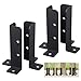 TTFDSUJUS 8Pcs Adjustable Deck Post Anchor Base Brackets Fence for Pergola Fence Railing Mailbox Pavilion Garden Tool