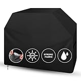 MI CASA Grillabdeckung Wetterfest Grill Abdeckhaube, Gasgrill Abdeckhaube BBQ Abdeckung Cover, Wasserdicht Reißfest UV-Beständig Grill Abdeckplane Grillhaube Wetterschutzhülle Grillschutz-147x61x122cm