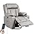 LAFWELL Retro Rocking Recliner Chair, Massage Rocker Recliner Chair with Vibration Massage and Heat, USB and Type-C Ports,360° Swivel Chairs, Living Room, Bedroom, Nursery, RV, Light Grey