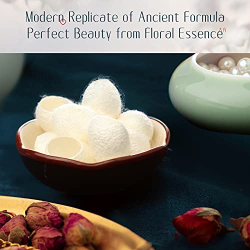 Florasis Fairy Peach Blossom Pressed Powder, Long-Lasting, Pressed Finishing Powder Compact For All Skin Types, Oil Control & Portable, Shimmer, 01 Silk, 0.3 Oz #TOP5