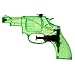 Produktbild Krüger & Gregoriades 540100 - Wasserpistole Transparent Revolver, 13 cm