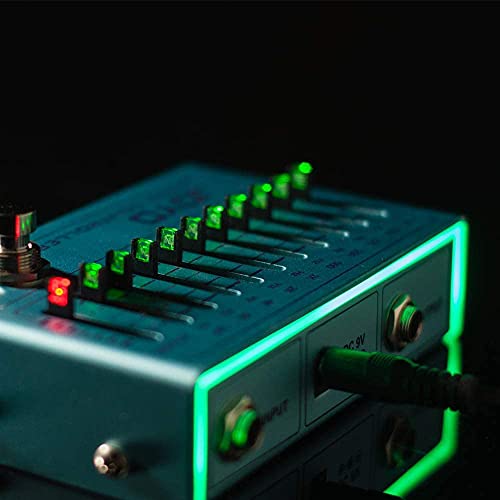 Zyzmh Controller Equalizer 10 Band Eq Pedal For Guitar & Bass True Bypass 31.25Hz To 16Khz Equalizer Effect Pedal #TOP2