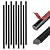 Tilingview 10-Pcs Peel and Stick Tile Edge Trim, 12 Inches Self-Adhesive Tile Edging Decorative Pencil Tile, PVC Molding Tile Trim for Backsplash (Black)