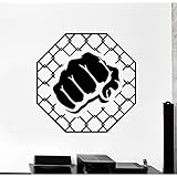 mma cage dimensions Bon état décoratif autocollant mural.