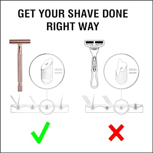 Image of Pearl Shaving Double Edge Safety Razor SS-01 Blush Wine made with Brass Metal - Shaving Razor for Men | Classic & Traditional shaving Kit for Men | Premium Blade Razors | Holi Gift Option