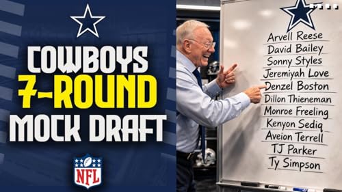 Dallas Cowboys 7 Round Mock Draft | Post Free Agency Mock HD 1080p Podcast Por  arte de portada