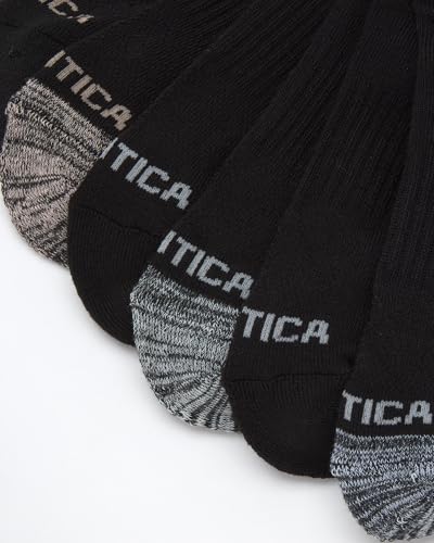Image of Nautica Womens No Show Socks Moisture Wicking Low Cut Athletic Socks 6 Pack | Moisture Wicking Dri-Motion Fabric, Cushioned Key Areas, Banded Arch Support, No Show Low Cut, Shoe Size 4-10