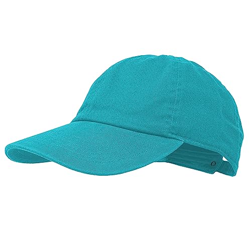 Glory Max 100% Cotton Baseball Cap Classic Plain Low Profile Golf Dad Hat Buckle Adjustable (Teal)