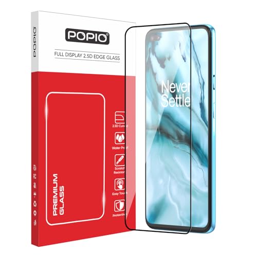 Image of POPIO Military-Grade Gorilla Tempered Glass For OnePlus Nord | 9H Hardness, Edge-to-Edge, Bubble-Free