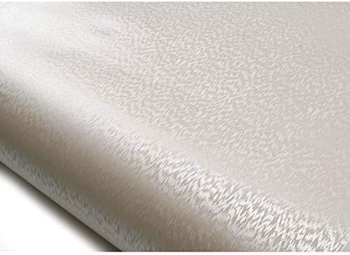 ROSEROSA Peel & Stick Backsplash Textile Fabric Textured Vinyl Wall Paper Self-Adhesive Wallpaper Shelf Liner Table and Door Reform (MG5159-2 : 2.00 Feet X 6.56 Feet)