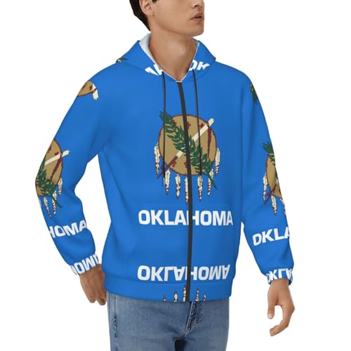 Sweat à capuche Oklahoma State casual, la solution confort contre le froid pour homme actif
