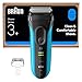 Braun Series 3 ProSkin Electric Shaver, Rechargeable and Cordless Wet & Dry Electric Razor for Men with Pop Up Precision Trimmer, 3040si, Black/Blue