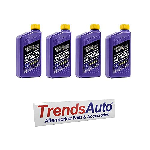 Royal Purple 01315 Max-Cycle Synthetic Motorcycle Oil 10W-40 for Highly