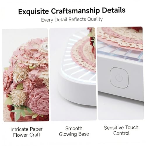 Idée cadeau originale avec le calendrier 3D 2026 rose panoramique - 4