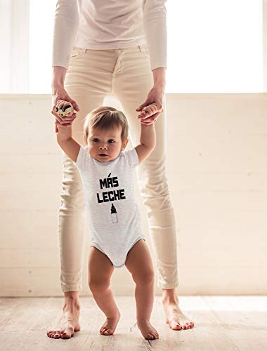 CBTwear Mas Leche - Baby Clothes - Funny Newborn Bodysuit Outfits for Boys and Girls3