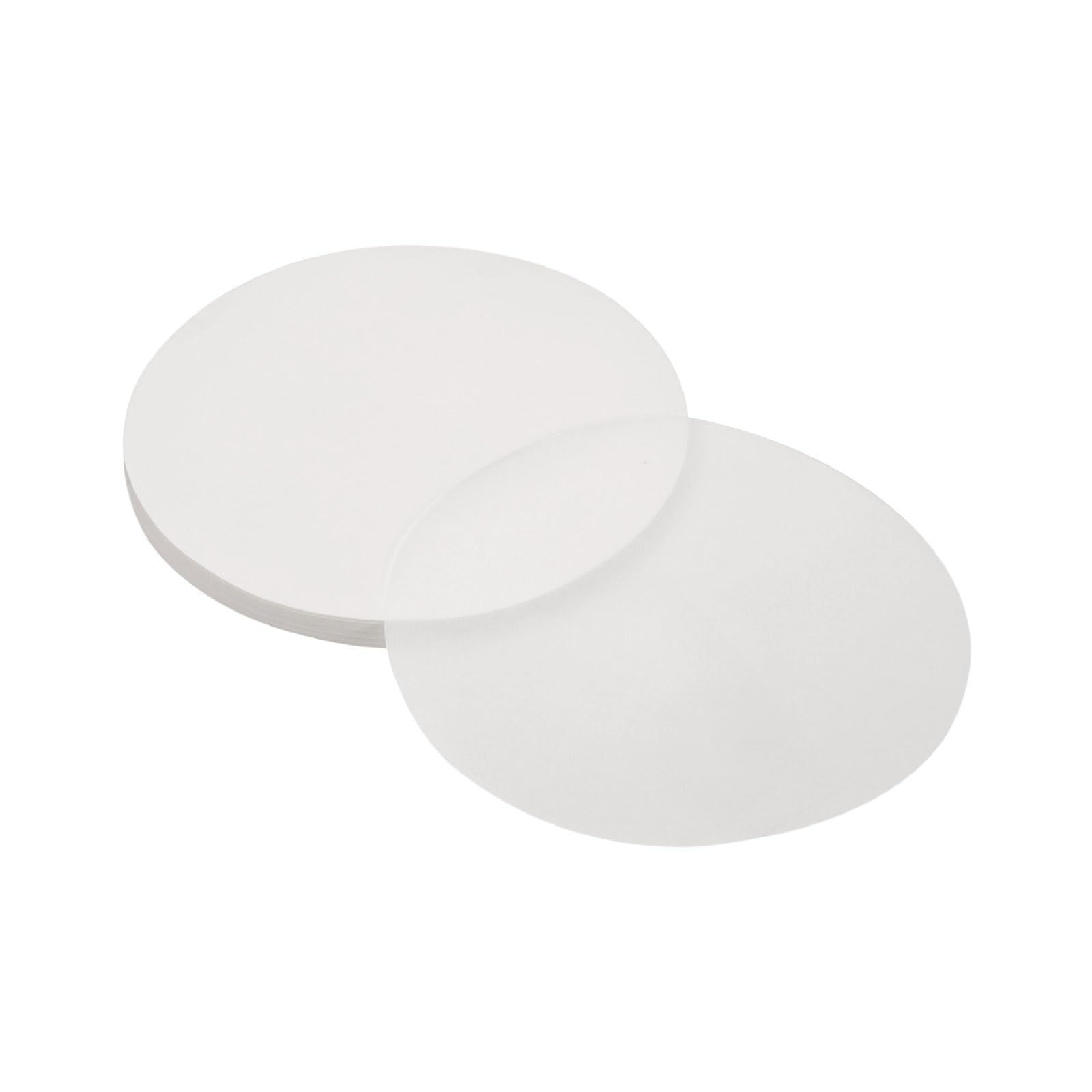 uxcell 100Pcs Parchment Paper Rounds 3-1/2 Inch, Round Parchment Paper Non Stick for Baking Small Cakes, Separating Frozen Meat, Toaster Oven, White