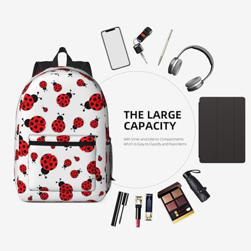 Mochila escolar ligera EdWal de Ladybug para ir a clase con comodidad 7