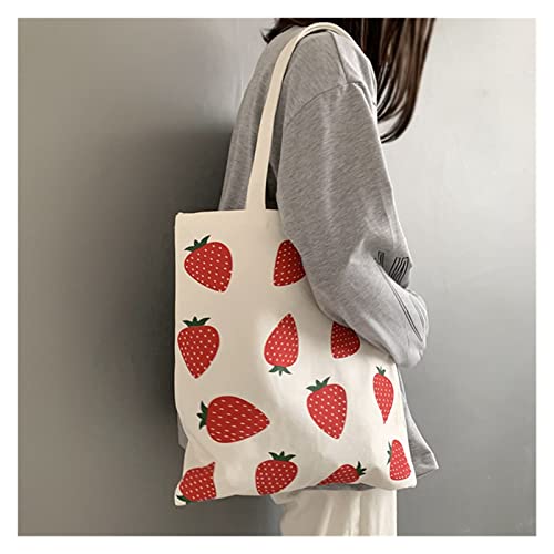 HIMALIOP Bolsa de Lona Mujer Canvas Tote Bolsa DE COMPRADA DE Compras Principales FRESANDO PRINCIPANTE Bolsos DE HOULLES for EL HANDEJO DE LA Muchacha Cover