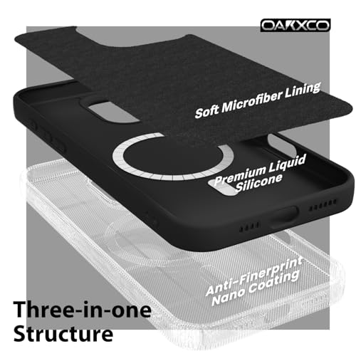 Coque silicone iPhone 13 Pro Max magnétique fine noir protection - 6
