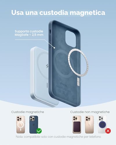Anker Power Bank Magsafe 5000 mAh con Magsafe 622 Magnetico Senza Fili - Immagine 5