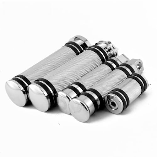 Poignées de Guidon 1'' CNC 25 mm et Repose-Pieds Moto Finition Custom Haute Précision