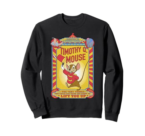 Sweat Dumbo Disney retrouvez la magie de Timothy Q Mouse sur ce vêtement nostalgie