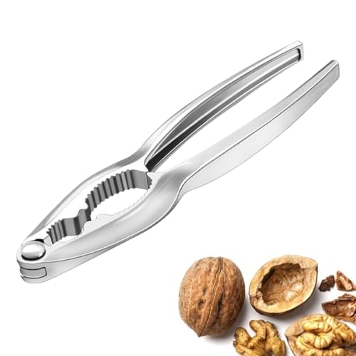 YUVKIN Schiaccianoci in Metallo con Impugnatura Ergonomica, Schiaccianoci Acciaio Inox, Schiaccia Noci, Schiaccia Castagne e Mandorle