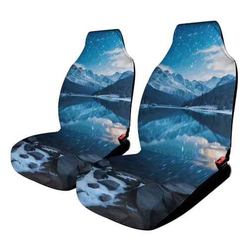 Housse de siège de voiture universelle pour s'évader avec le motif lac moraine