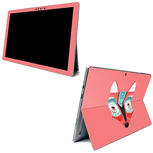 Image of MightySkins Carbon Fiber Skin for Microsoft Surface Pro 7 - Aztec Fox | Textured Carbon Fiber Finish | Easy to Apply, Remove, and Change Styles | Made in The USA (CF-MISURPR7-Aztec Fox)