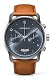 ✔ PRÄZISES LANGLEBIGES UHRWERK - Eleganter Vintage-Chronograph mit einem Qualitätsuhrwerk des japanischen Traditionsherstellers Miyota