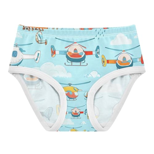 Colorful Helicopters Airplanes Toddler Girls's Underwear 2T 202c1209