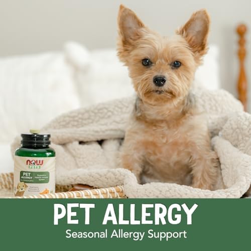 NOW Pet Health, Pet Allergy Supplement, Formulated for Cats & Dogs, NASC Certified, 75 Chewable Tablets 3
