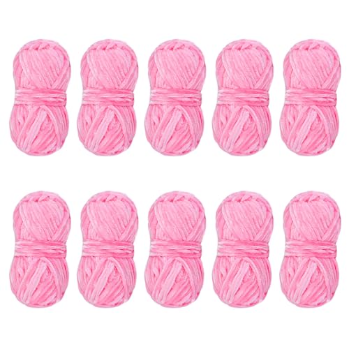 Hilo de ganchillo suave para manta de bebé, pack de 10 rollos para tejer a mano 6
