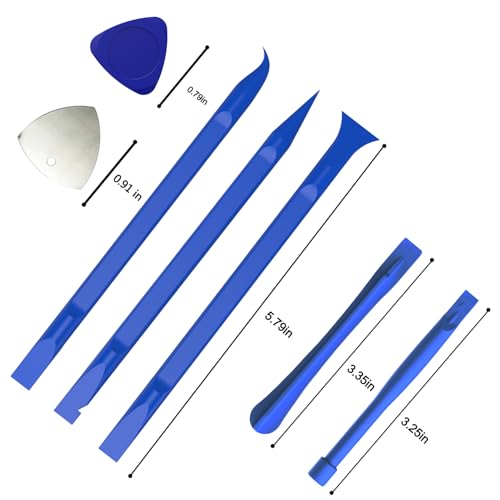 Image of Repair Tools Kit for iPhone iPad MacBook Nintendo Switch PS4 Xbox Laptop - 5 Universal Triangle pry bar + 2 Spudger + 3 Big Spudger + 2 Metal Triangular spudgers(0.91 inch) (Pack of 2)