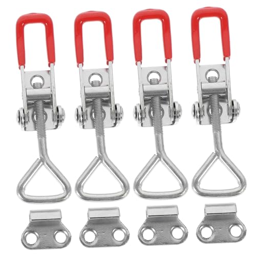 Garneck Clamp for Door 4pcs Heavy Duty Clamp Latch Easy to Install Comfortable Handle Design for Safety