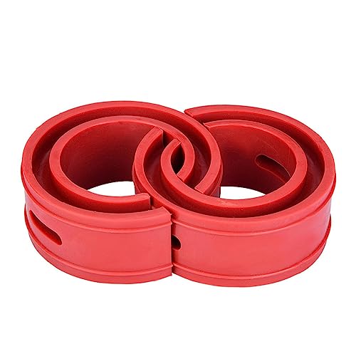 Kit de rehausseur de performance 2pc rouge voiture amortisseur tampon ressort pare-chocs coussin type A voiture ressort hélicoïdal tampon...