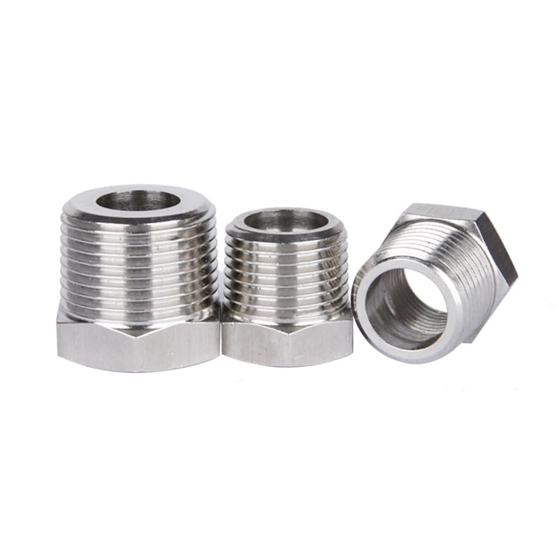 NPT Male To Female Thread 304 Stainless Steel Reducer Bushing Reducing Pipe Fitting Adapter Coupling RUAJOGYNVM(NPT1 to NPT3I4)