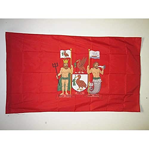 Az Flag Bandiera Liverpool 90X60Cm - Bandiera Liverpool In Inghilterra 60 X 90 Cm Foro Per Asta